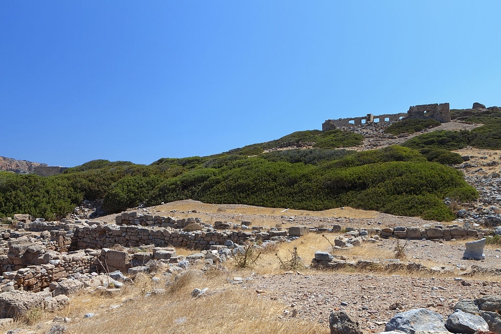 Ancient Itanos area at Crete island