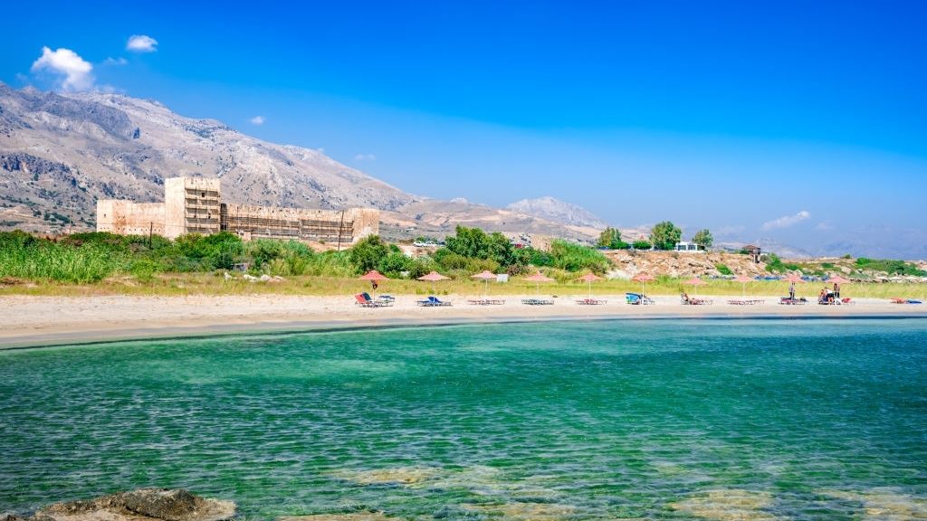 Frangokastello strand, Kreta, Griekenland