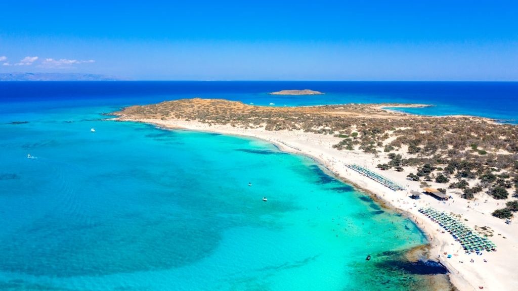 L'île de Chrissi au sud de la Crète